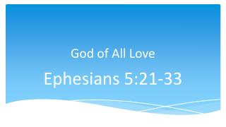 God of All Love