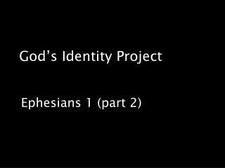God’s Identity Project