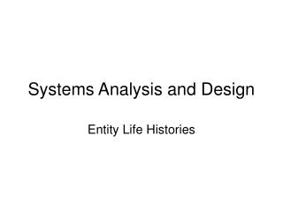 Systems Analysis and Design