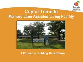 City of Tennille Memory Lane Assisted Living Facility