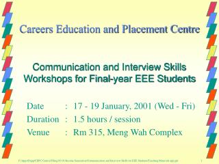 Careers Education and Placement Centre