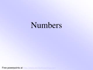 Numbers
