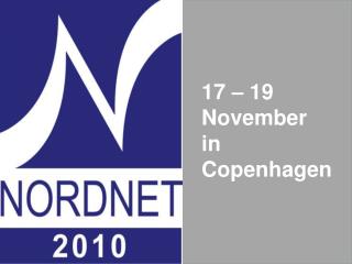 17 – 19 November in Copenhagen