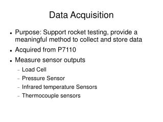 Data Acquisition