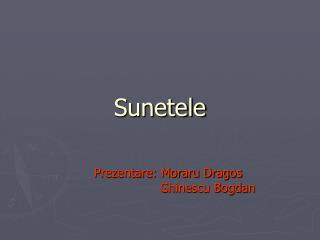 Sunetele