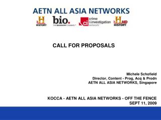 CALL FOR PROPOSALS