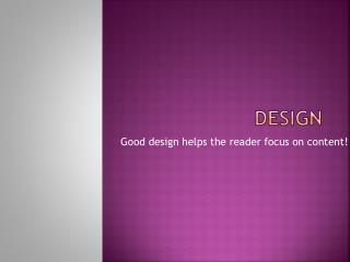 DESIGN