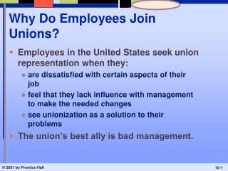 Why Do Employees Join Unions?