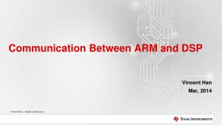 Communication Between ARM and DSP