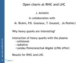 Open charm at RHIC and LHC