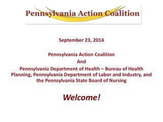 September 23, 2014 Pennsylvania Action Coalition And