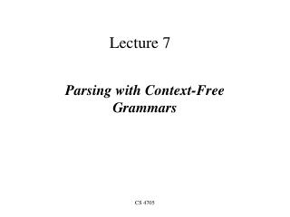 Lecture 7