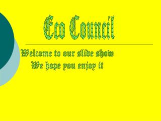 Eco Council