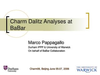 Charm Dalitz Analyses at BaBar