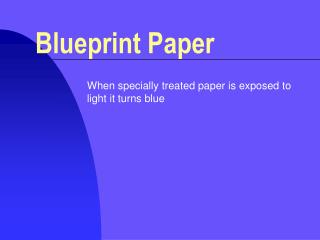 Blueprint Paper