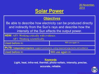 Solar Power