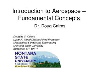 Introduction to Aerospace – Fundamental Concepts