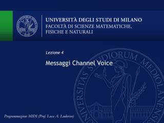 Messaggi Channel Voice