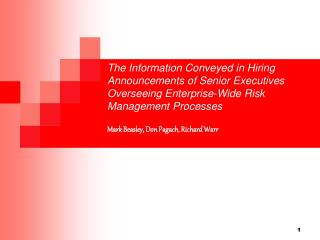 CRO Appointments