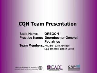CQN Team Presentation