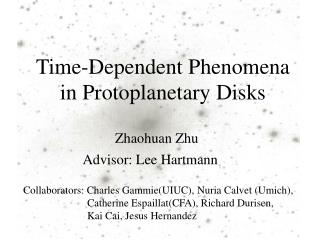 Time-Dependent Phenomena in Protoplanetary Disks