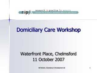 Domiciliary Care Workshop