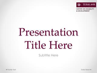 Presentation Title Here