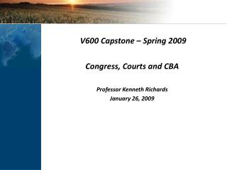 Lecture 4 CBA Courts and Congress slides