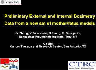 Preliminary External and Internal Dosimetry Data from a new set of mother/fetus models