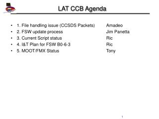 LAT CCB Agenda
