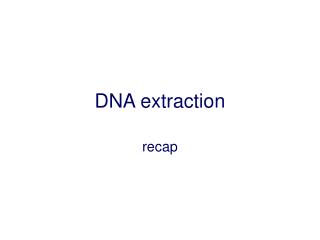 DNA extraction