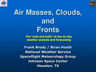 Air Masses, Clouds, and Fronts