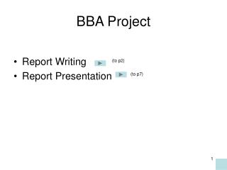 BBA Project