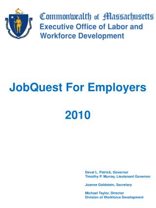 JobQuest For Employers 2010