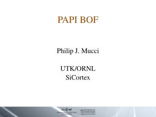 PAPI BOF