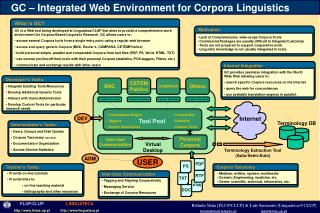 GC – Integrated Web Environment for Corpora Linguistics