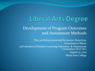 Liberal Arts Degree
