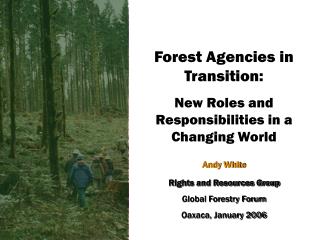 Forest Agencies in Transition: New Roles and Responsibilities in a Changing World