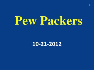 Pew Packers