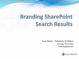 Branding SharePoint Search Results