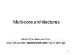 Multi-core architectures