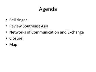 Agenda