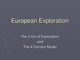 European Exploration