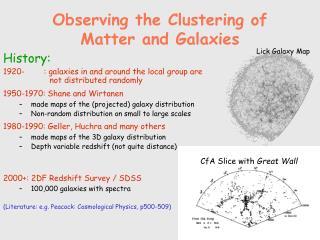 Observing the Clustering of Matter and Galaxies