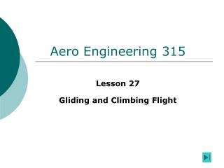 Aero Engineering 315
