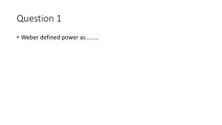 Question 1