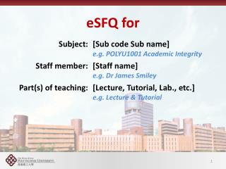 eSFQ for