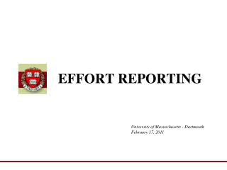 EFFORT REPORTING