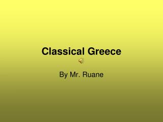 Classical Greece