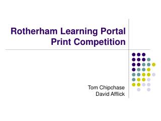 Rotherham Learning Portal Print Competition